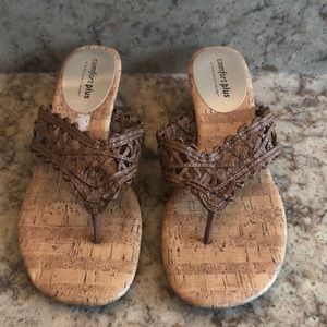 Wedge cork sandal
